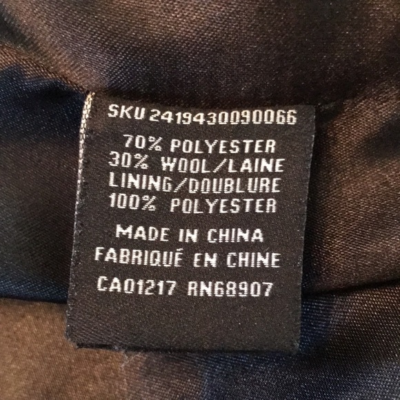 Le Chateau Wool Blend Pea Coat size L - Picture 11 of 12